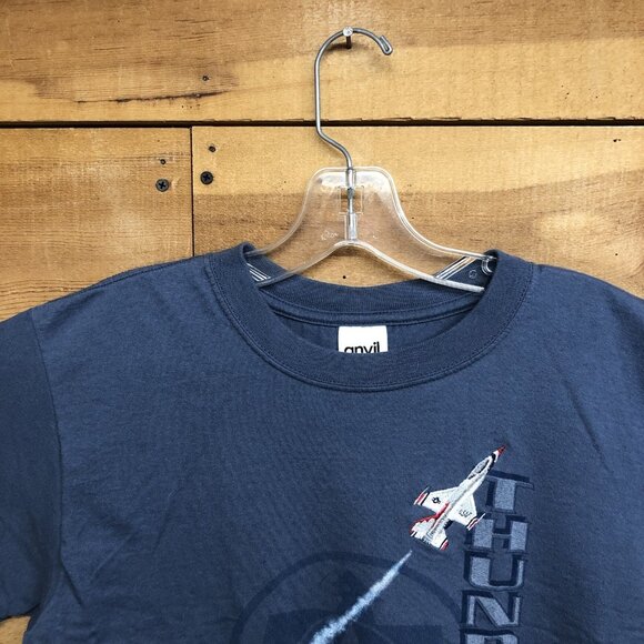 Vintage Thunderbirds USAF Fighter Planes Mens T-Shirt Size Medium EMBROIDERED - Picture 3 of 10